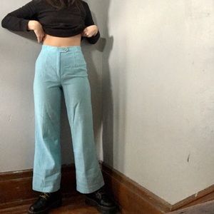 SOLD ☀️ Baby Blue Cotton Flares